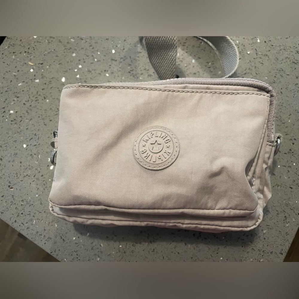 Kipling Gray Crossbody Bag and Fanny Pack
